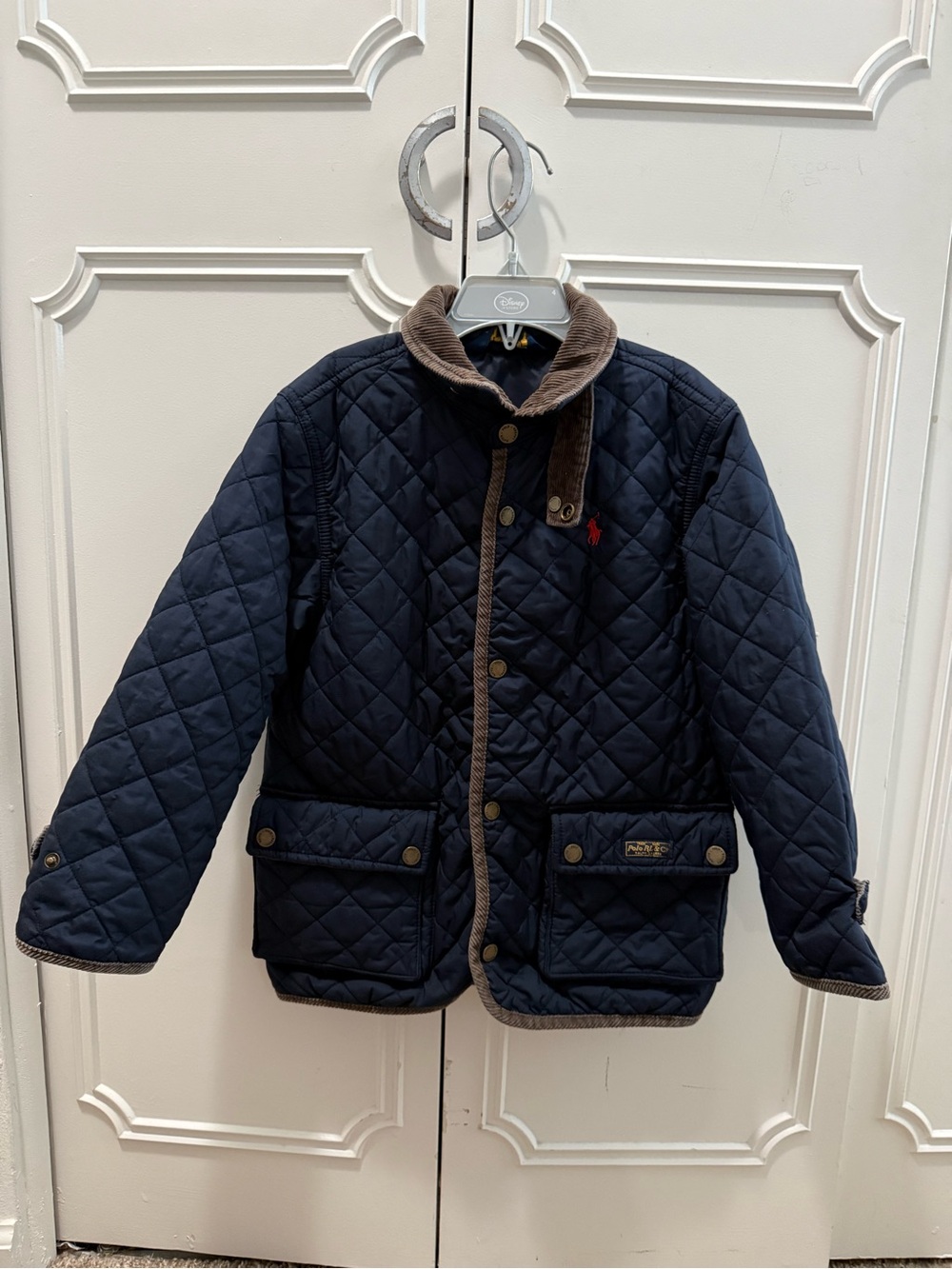 Polo Ralph Lauren Kids Quilted Barn Jacket Navy Blue